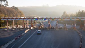 Highway toll gate