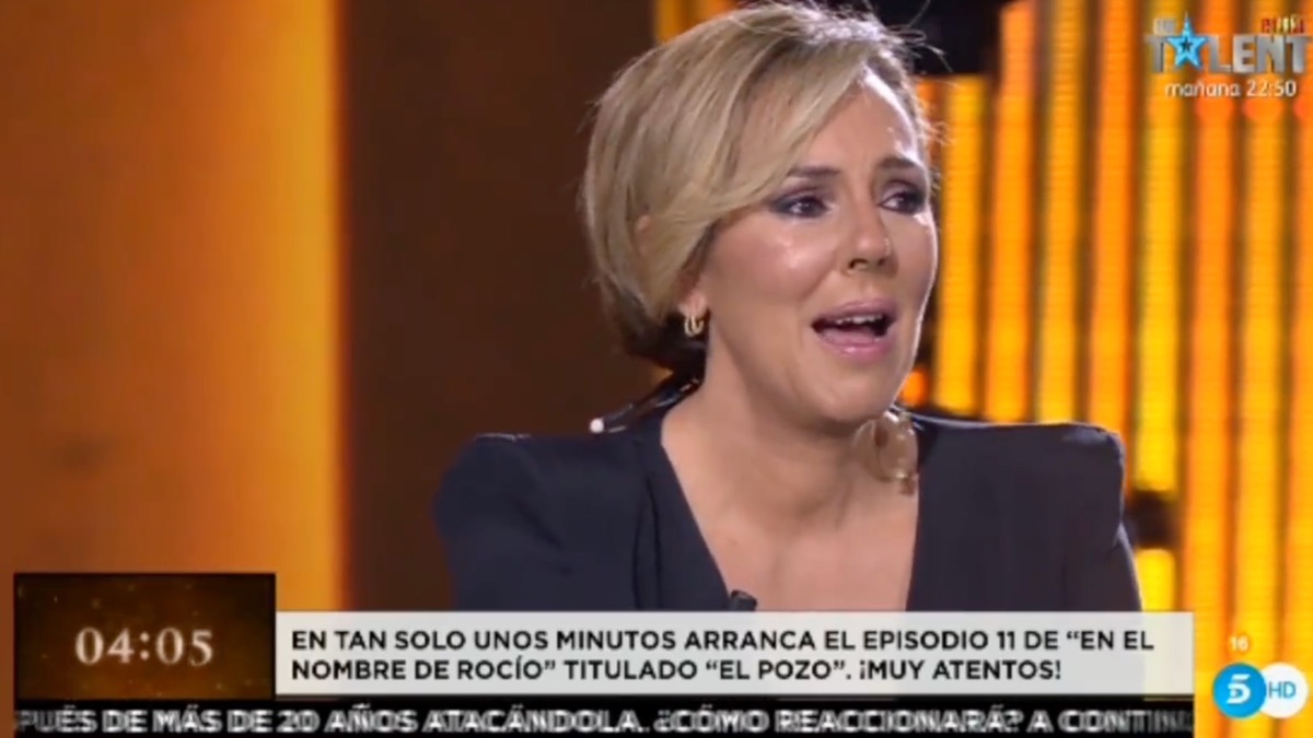 Rocío Carrasco derrumbada en su programa En el nombre de Rocío