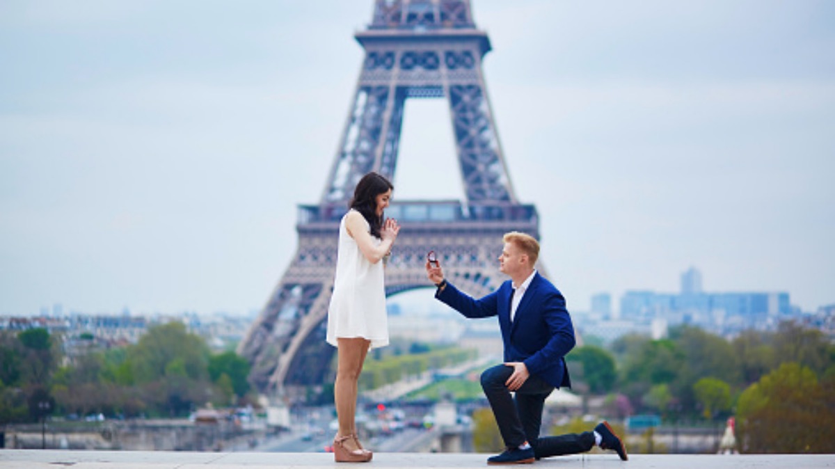 Pedida de matrimonio en París