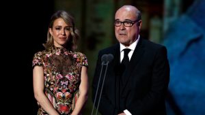 Antonio Resines y Silvia Abascal dedican unas bonitas palabras a Veronica Forqué con un discurso en la 28ª edición de los Premios José María Forqué
