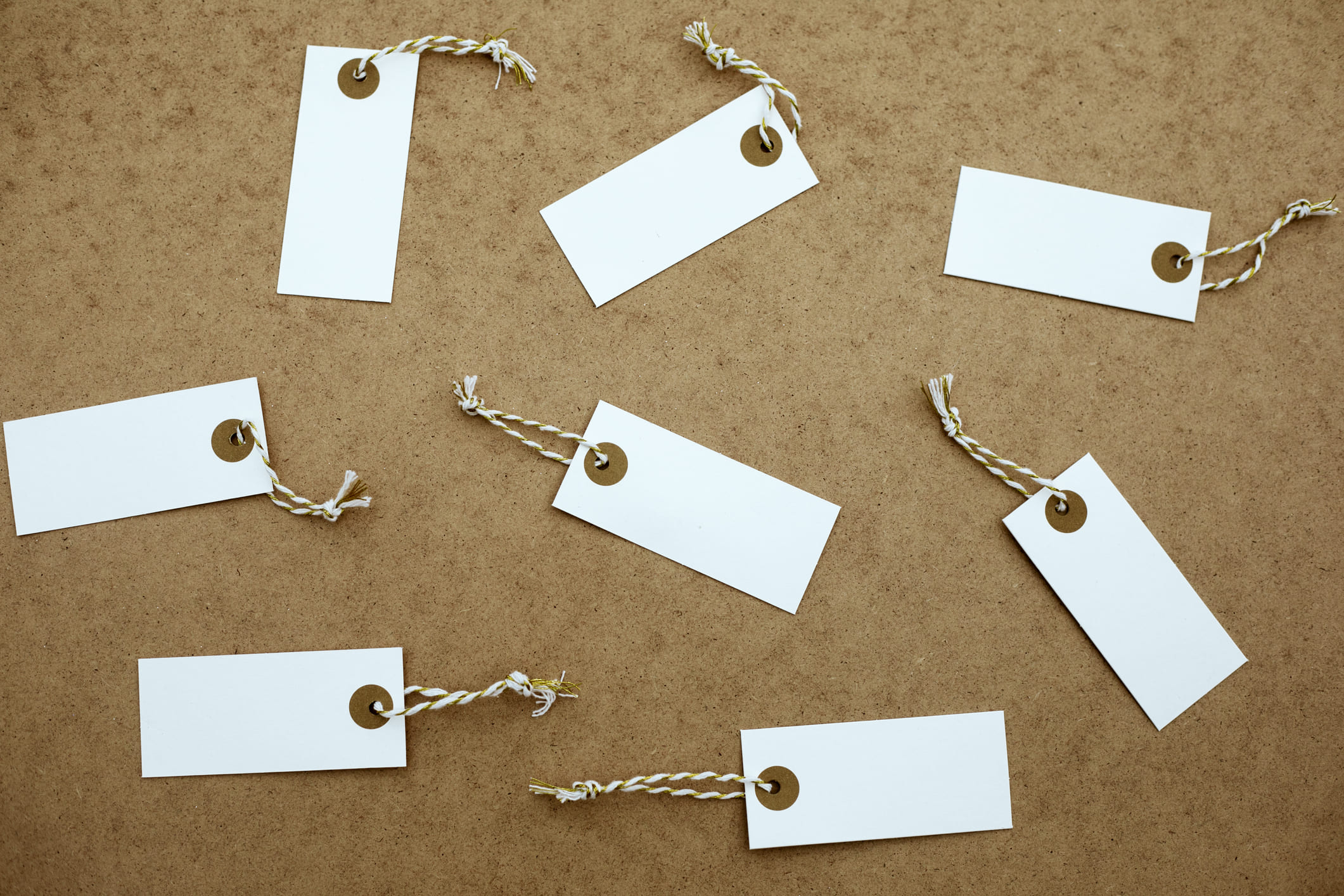 Etiquetas de Navidad y de decoración de los regalos.