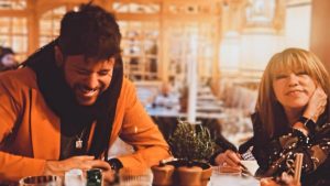 Pablo López y su madre