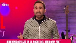 Aitor Albizua en el programa especial de la primera semifinal del Benidorm Fest
