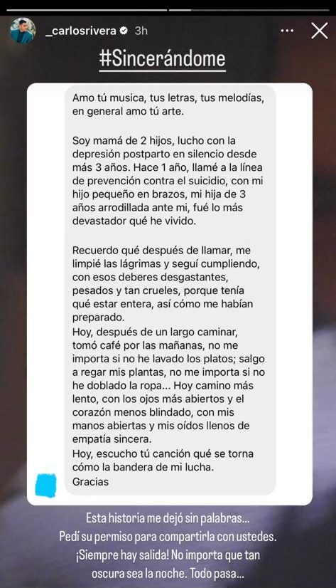 captura de pantalla carlos rivera