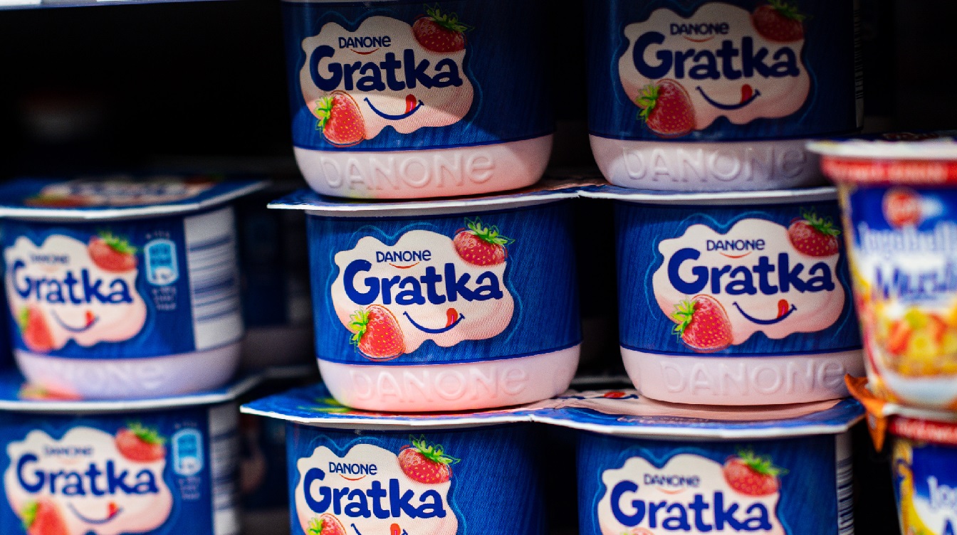 Danone baja el precio de sus yogures por la inflación.