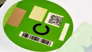 Environmental pollution sticker to circulate in the car