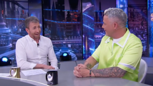 Pablo Motos y Alejandro Sanz en El Hormiguero