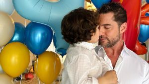 David Bisbal y el pequeño Matteo