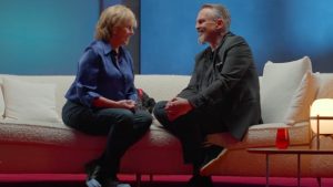 Miguel Bosé y Mercedes Milá