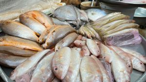 Fish for sale at Ho Chi Minh City Chinatown street market