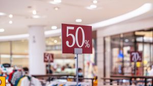 Discount 50% Display