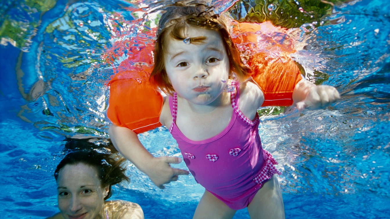 Flotadores de niños