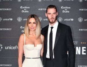 Edurne y De Gea en una gala de Unicef en 2017.