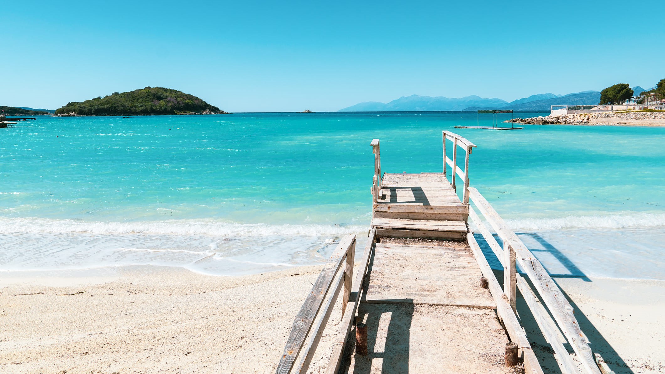 Playa paradisíaca en Albania.