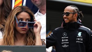 Shakira y Lewis Hamilton