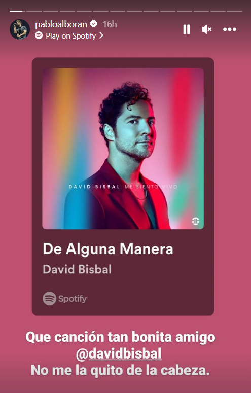 Pablo Alborán confiesa cuál es su tema favorito del nuevo disco de David Bisbal