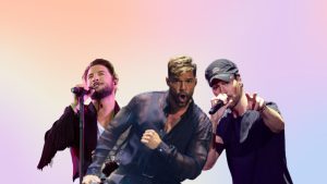 Ricky Martin, Manuel Carrasco y Enrique Iglesias
