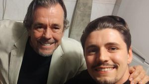 Juan Muñoz y su hijo