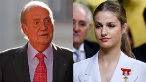 Juan Carlos y la princesa Leonor