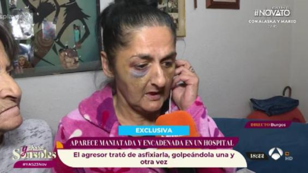 mujer encadenada hospital Burgos