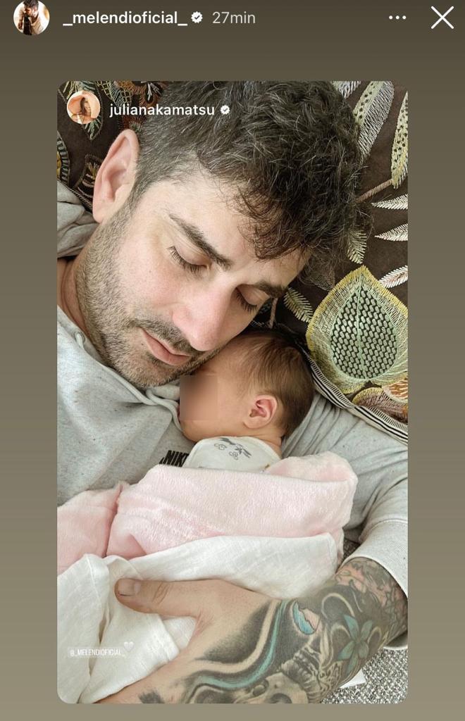 Melendi junto a su hija Dakota