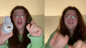 Mujer enferma por no limpiar su botella de agua