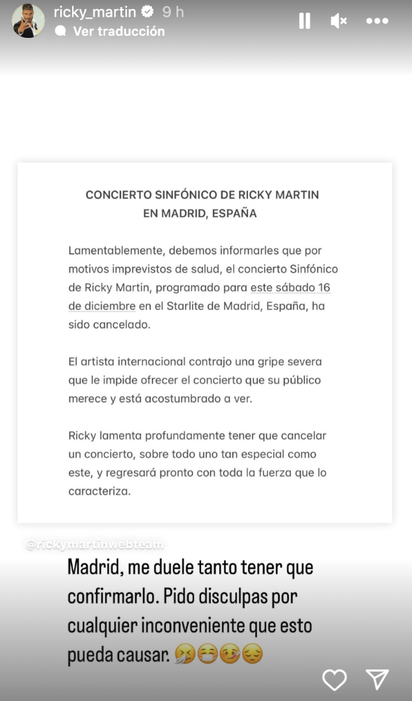 Ricky Martin publicación