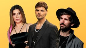 Miriam Rodríguez, Abraham Mateo y David Otero