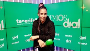 India Martínez en la rueda de prensa de Premios Dial Tenerife