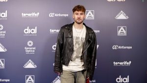 Dani Fernández en la rueda de prensa de los Premios Dial Tenerife