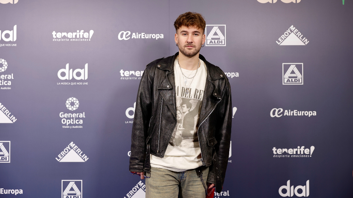 Dani Fernández en la rueda de prensa de los Premios Dial Tenerife