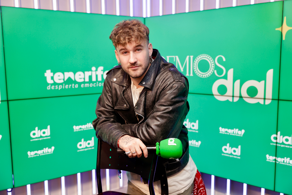 Dani Fernández en la rueda de prensa de los Premios Dial Tenerife