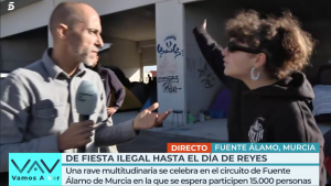 Rave ilegal reportero Vamos a ver Telecinco