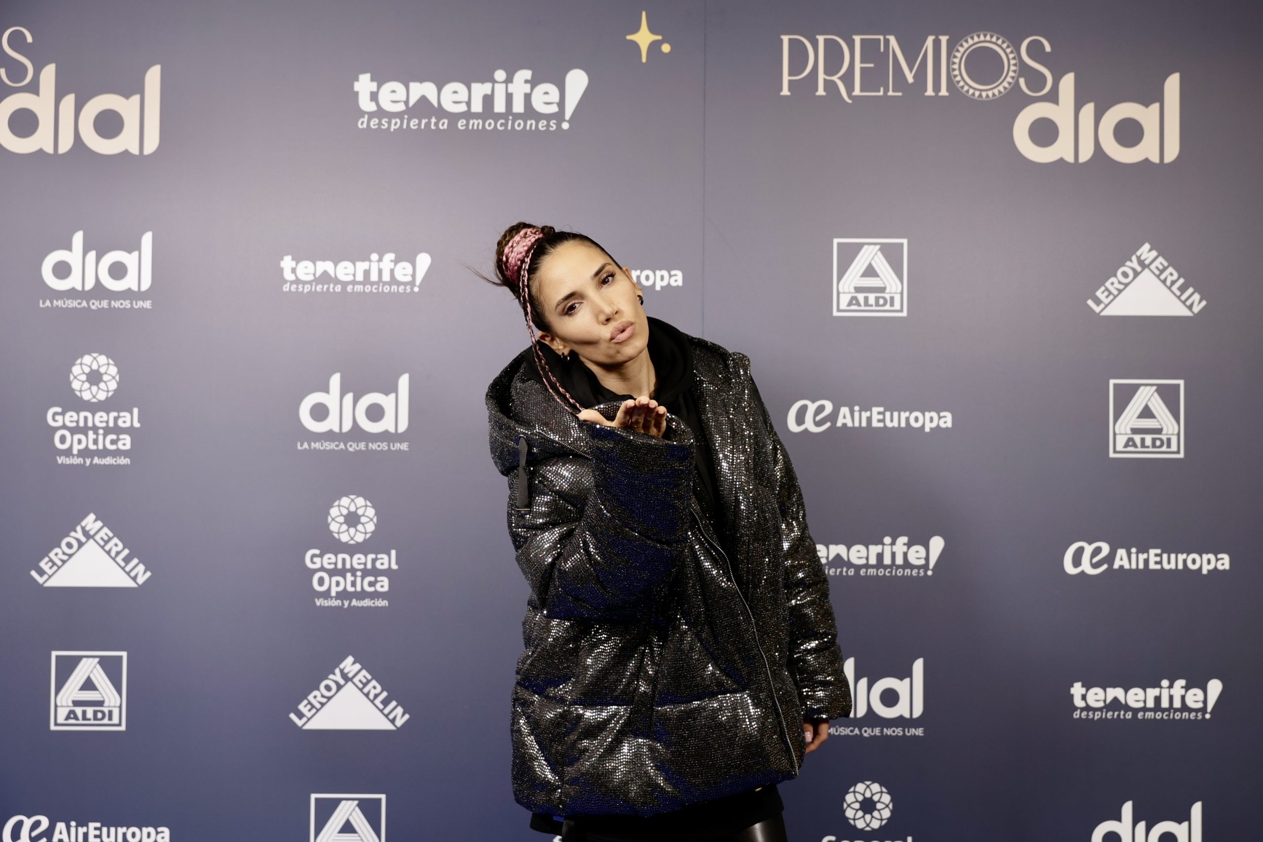India Martínez en la rueda de prensa de Premios Dial Tenerife