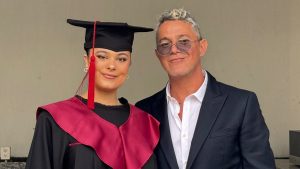 Alejandro Sanz y su hija Manuela