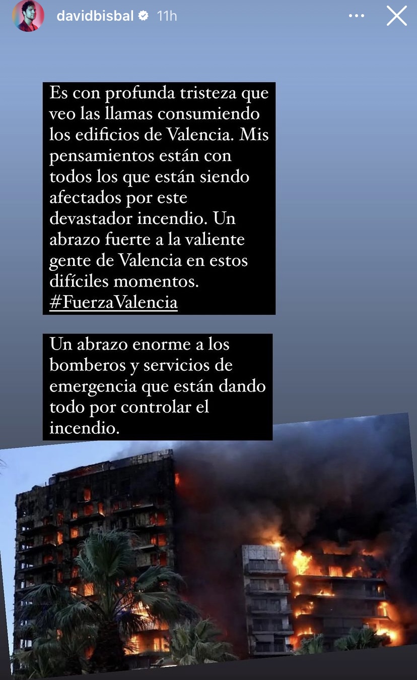 Historia de Instagram de David Bisbal