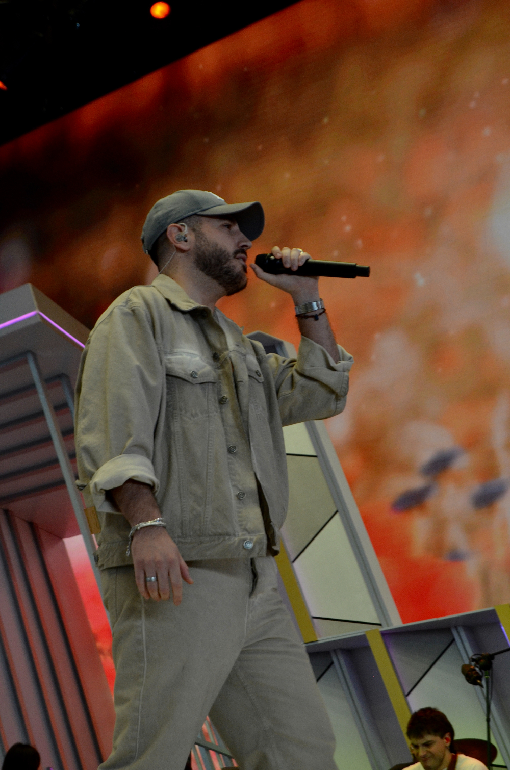 Antonio José en los ensayos de Premios Dial Tenerife 2014