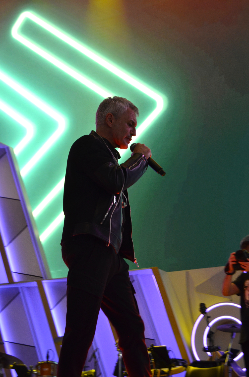 Sergio Dalma en los ensayos de Premios Dial Tenerife 2014