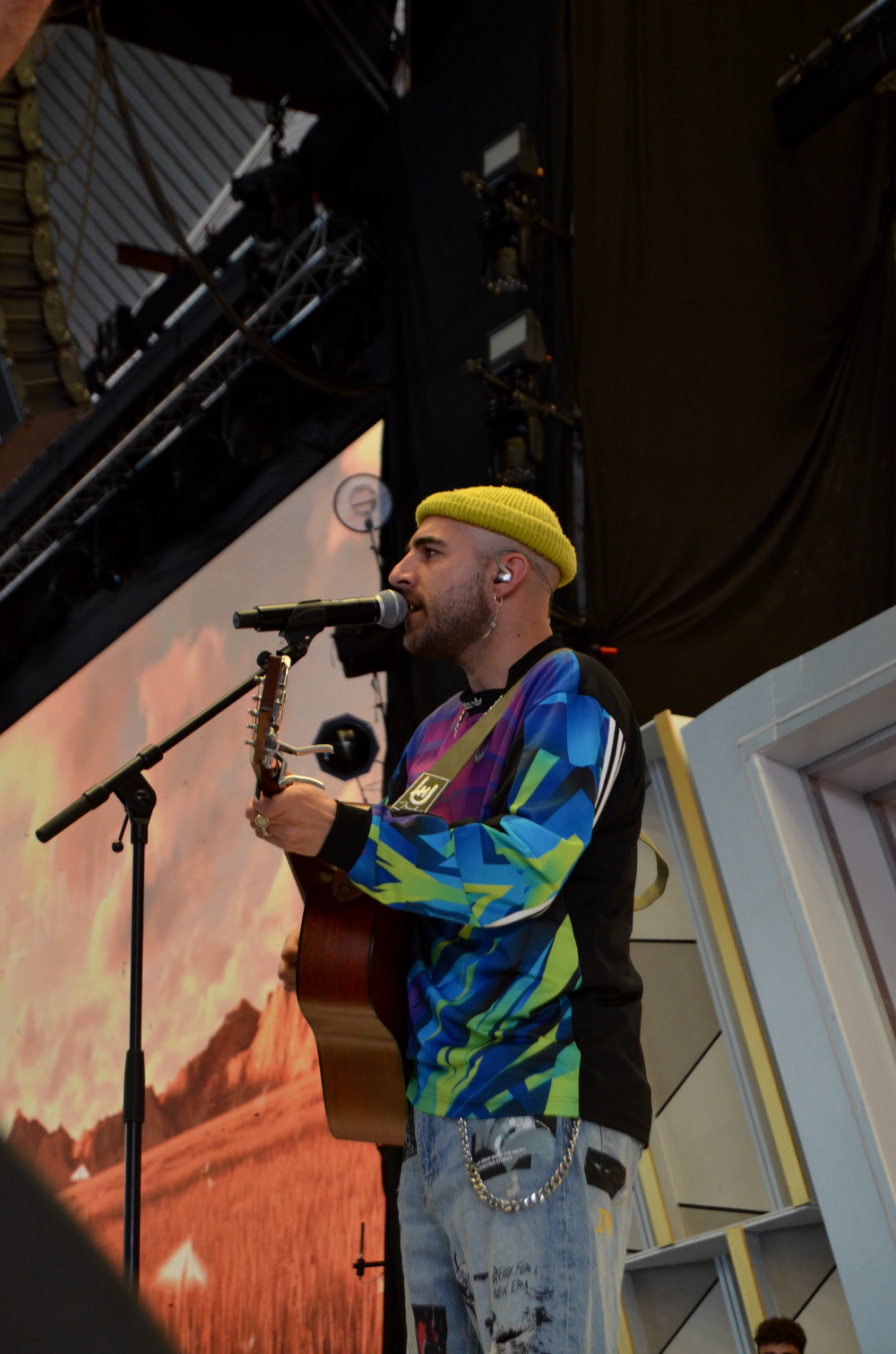 Nil Moliner en los ensayos de Premios Dial Tenerife