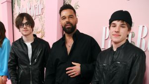 Ricky Martin con sus hijos