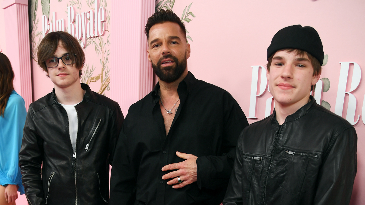 Ricky Martin con sus hijos