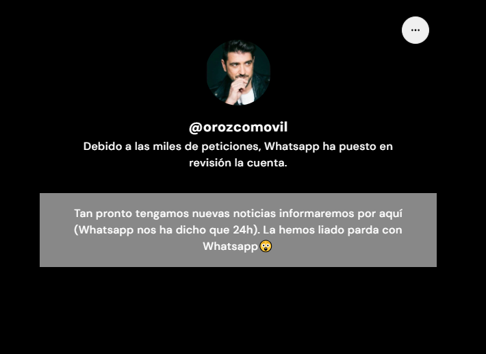 Antonio Orozco canal de WhatsApp