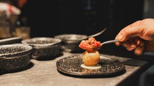 Restaurante de alta cocina comer