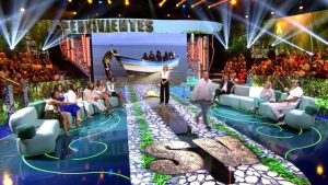 Tony Spina en el plató de Supervivientes