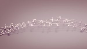 Landscape Pink Music Notes