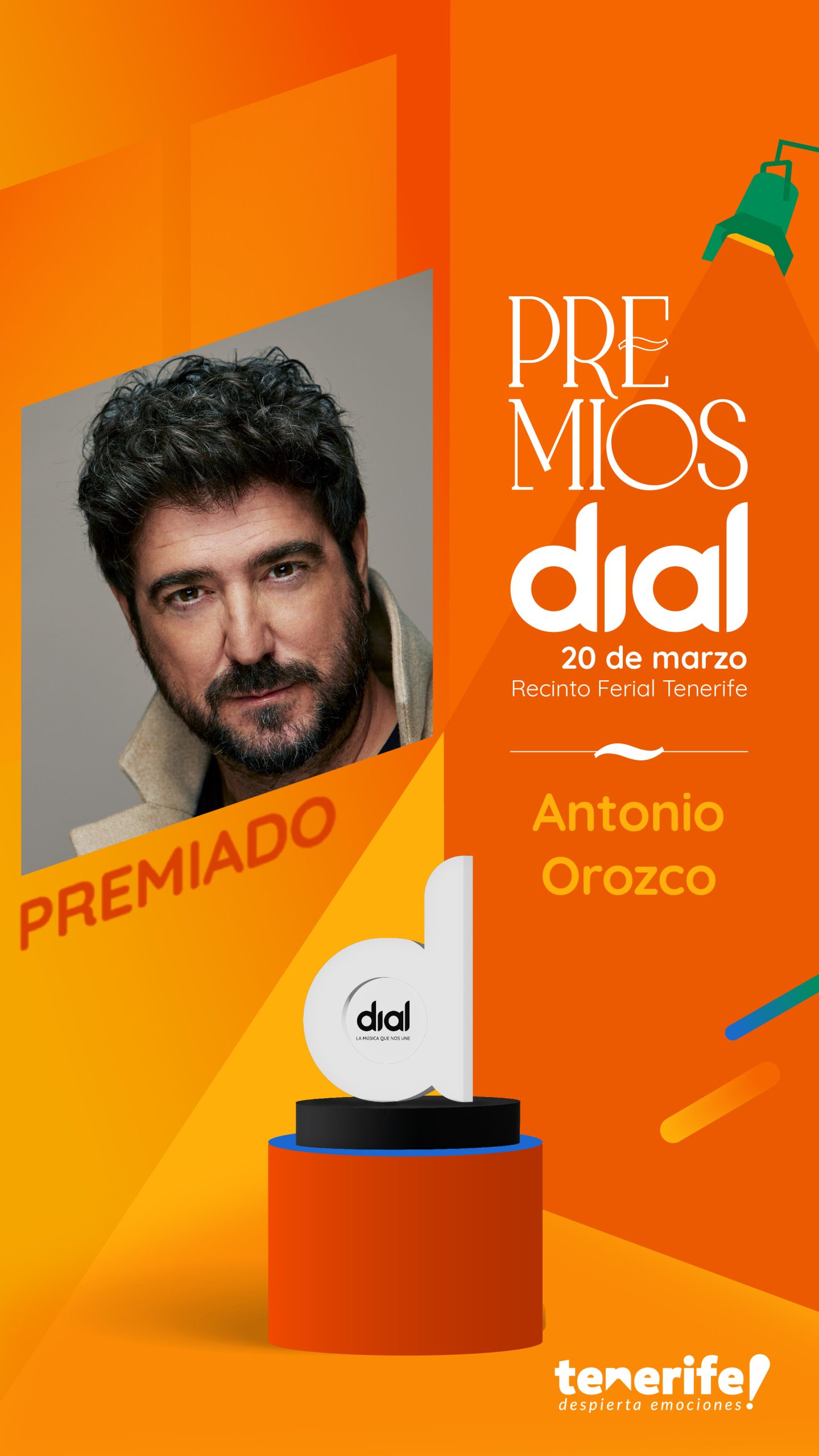 Antonio Orozco, premiado