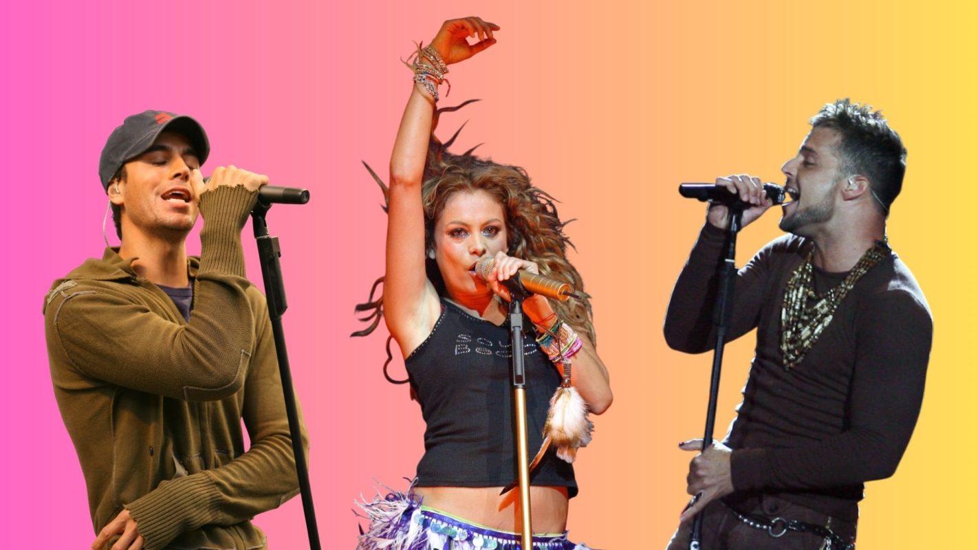 Enrique Iglesias, Paulina Rubio y Ricky Martin