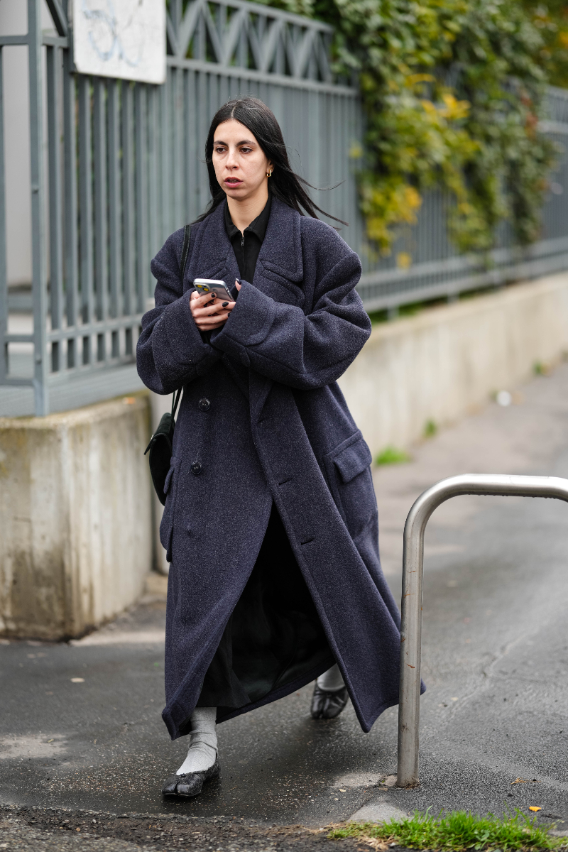 Abrigo doble botonadura.