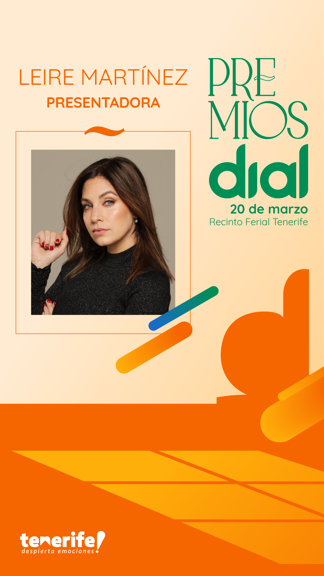 Leire Martínez, presentadora de Premios Dial Tenerife 2025
