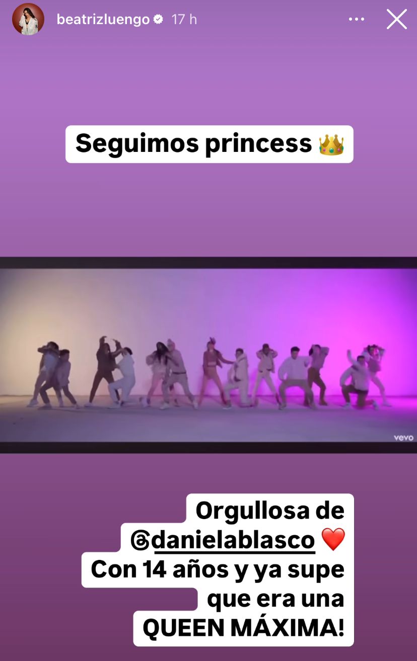 Beatriz Luengo comparte el videoclip en el que participó Daniela Blasco